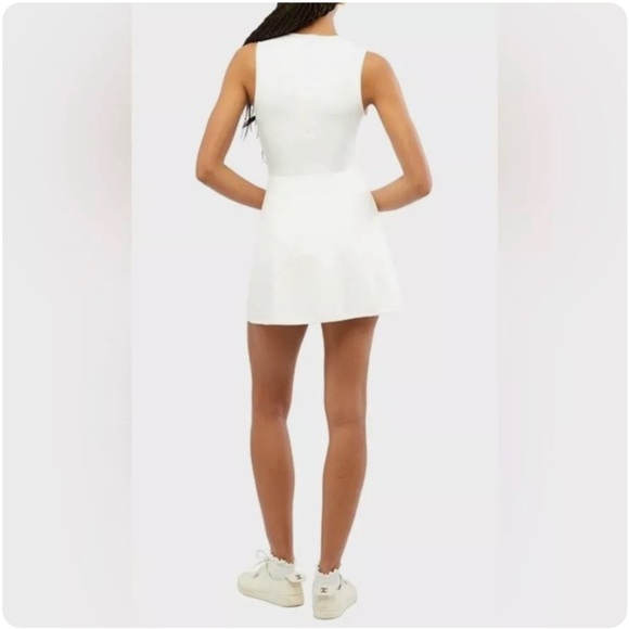 WE WORE WHAT ACTIVE DRESS WHITE IVORY TENNIS SIZE Medium Style No: WWWAB60-2 - Picture 9 of 12